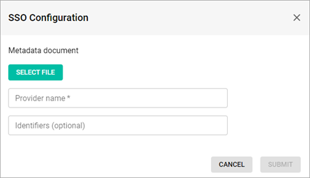 SSO configuration